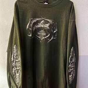 Harley-Davidson Olive Graphic Long Sleeve Tee